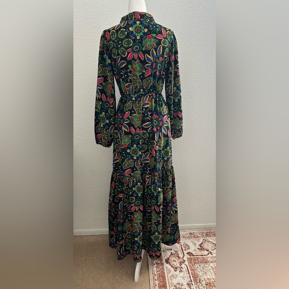 RUSTTYDUSTTY Elegant Floral Long Sleeve Dress SIZE S - Picture 4 of 9